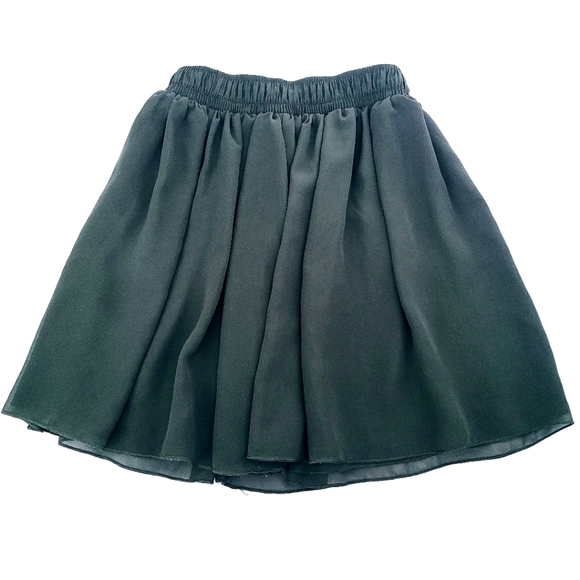 American Apparel Army Green Chiffon Skirt - Picture 1 of 2